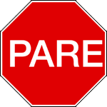 Señal de tránsito: Pare